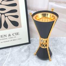 WINON 1 Peça Queimador de Incenso Escultura Bicolor Feita de Ferro, Modelo Novo de 2024 - MABKHARA