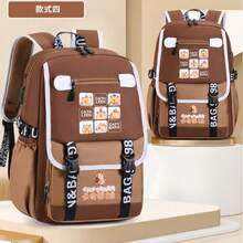 Mochila Capibaras escolar infantil diseño cartoon ligera resistente anti manchas cómoda para niños y niñas primaria secundaria moda regreso a clases - A - Ver 1