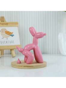 1pc Nordic Creative Balloon Dog Poop Resin Home Porch Living Room Decoration Office Desktop Exquisite Poop Dog Home Decoration Ornaments - Multicolor - View 5