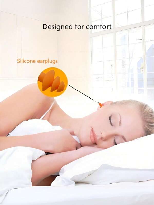 1 Pair Premium Christmas Tree Spiral Tip Noise-Proof Earplugs, Industrial Grade Silicone Hearing Protection With Cord, Independently Packaged, Unisex Noise Reduction For Sleep, Study, Snoring