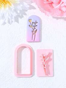 叶形聚合物粘土印章套装，印章形状设计粘土切割器，用于 DIY 珠宝工艺和耳环制作，聚合物粘土印章工具套件，无需电源