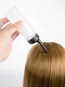 直嘴洗发瓶、染发剂分配瓶、沙龙护发油和干洗洗发水瓶、返校、旅行度假必需品、女士发饰 - 白色 - 查看 6