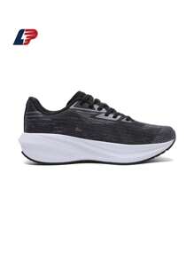 LPMX 1 Paar Laufschuhe rutschfest, verschleißfest, hochelastisch, atmungsaktiv, Low-Top Laufschuhe für Herren outdoor Wandern Laufen Schwarz/Pfirsich Rot