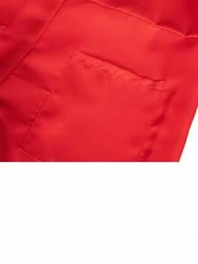 Halloween Papierhaus roter Kapuzenanzug, Erwachsenen Rollenspiel Clown Kostüm, Karnevals-Festival Outfit für Männer und Frauen - Rot - Übersicht 6