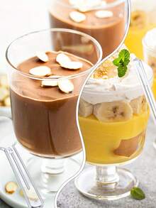 10/20 piezas Mini tazas transparentes para postres, tazas para mouse, pudín, fruta y helado, ideales para mouse, pudín, tiramisú, fiestas, bodas, cumpleaños y celebraciones festivas - Lavar a mano únicamente - Multicolor - Ver 7