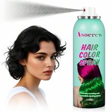 Ascrew Black Root Touch Up Hair Color Dye,Temporary Hair Color Spray,Hair Wax Dye Pomades,Washable Hair Coloring Natural Hair Strong Style Gel Cream Hair Dye For Party,Hollowen,Cosplay(Black) - 黑與白 - 查看 1