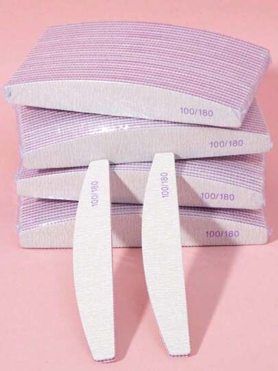 Nail Files100/180 Grit,Double Sided Emery Board Washable Emery Boards Reusable Nail Buffers Manicure Tools For Natural Nails Acrylic Nails Home And Salon Use