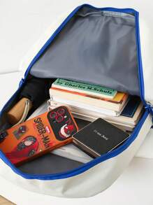 Multifunctional Four-Piece Bag, With A Small Doll, Can Be Single-Shoulder, Double-Shoulder, Hand-Held, Very Suitable For College, Business, Work, Commuting High School, Outdoor, Hiking, Travel, Rock Climbing, Stadium, Sports, Outing