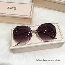 Polygon Rimless Fashion For Women Ombre Outdoor  For Summer Beach Travel Fashion Glasses - Gray - View 1