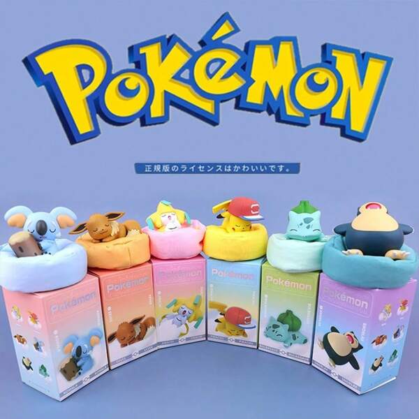 pokemon Offizielle Pokemon Blindbox Serie Figur, süße Pokemon Pikachu Modell Sammlerpuppe