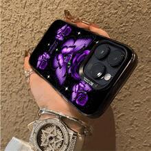 Funda de Teléfono con Hermoso Patrón de Mariposa, Adecuada para iPhone 16 Pro Max/16 Pro/15/15 Plus/15 Pro/15 Pro Max, Adecuada para iPhone 14/14 Plus/14 Pro/14 Pro Max, Adecuada para iPhone 13/13 Pro/13 Pro Max, Adecuada para iPhone 12/12 Pro/12 Pro Max, Adecuada para iPhone 11/11 Pro/11 Pro Max, Adecuada para iPhone 7/8 Plus, Adecuada para iPhone Xr/Xs Max - Mezcla de colores - Ver 4
