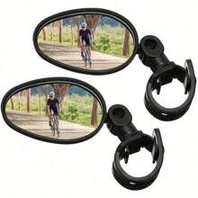 1pc/2PCS Bike Mirror 360 Degree Adjustable Rotatable Handlebar Mirror Wide Bycicle Accessories Cycling Rear View Mirror