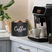 Soporte de madera para cápsulas y polvo de café con tapa - Organizador elegante para oficina, cocina y salas de descanso - Decoración del hogar ideal y regalo único para amantes del café y familias