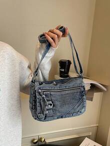 Bolsa tiracolo de ombro elegante, minimalista e retrô de alta qualidade, adequada para compras, encontros, deslocamentos, elegante, simples, personalizada e versátil.