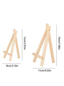 10 Pcs Wooden Mini Easel Frames Suitable For Photos, Handmade Cards, Table Signs, Business Cards, Signs, Gift Desktop Triangle Display Stand, Wedding Table Card Stand Bracket, Painting Crafts, Mini Display Stand, Home And Office Accessories, Home Decor, Room Decor