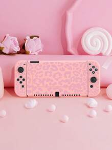 Zubehör für 2 (2025), Rosa Leopardenmuster, Kompatibel mit Switch 2/Switch OLED/Switch NS Schutzhülle, Aufbewahrungstasche, Dock-Hülle mit Kartenfach, Spielkartenhalter. Schützt Ihr Gerät und ist ein perfektes Geschenk für Switch-Spieler