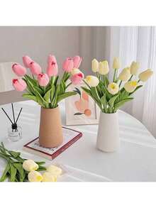 10 bông hoa tulip nhân tạo nhiều màu, hồng nhạt, hồng và trắng, thích hợp cho vườn ngoài trời, trang trí trong nhà, bình hoa, cây giả, mọi mùa, trang trí nhà cửa, trang trí đám cưới, hoa cưới, hoa đeo tay, cổng vòm, tiệc tùng, quà tặng, giáng sinh, lễ tạ ơn, trở lại trường, ngày lễ tình nhân, ngày nhà giáo, ngày của mẹ, phòng, nhà, tường, phòng tắm, phòng ngủ, phụ kiện bàn làm việc, đồ dùng đám cưới, phòng khách, văn phòng, nhà bếp, quà tặng tiệc tùng, quà tặng phù dâu - Nhiều màu - Xem 5