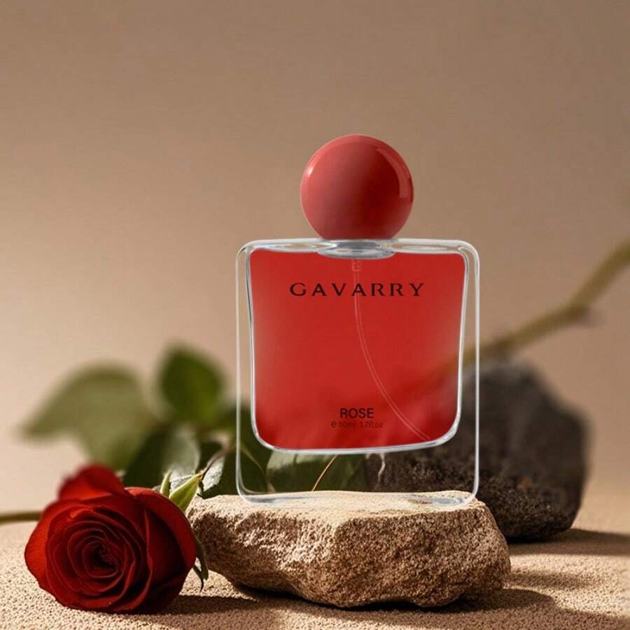 Eternal Rose Perfume - 1.7 Oz, Eternal Rose Series, Fragrance Art, Women's Eau De Toilette - All-Day Fragrance, Dedicated To The High-End Fragrance Art Of The Confident Muse, Fashionable And Unique Design - Perfect Partner - 花卉印花 - 查看 1