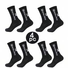 4 Pares de Calcetines de Deporte con Puntos de Silicona Antideslizantes, Adecuados para Fútbol, Correr, Ciclismo, Senderismo