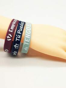 Set de 6 piezas/12 piezas de pulseras de silicona con versículos bíblicos inspiradores, diseño multicolor para uso diario y como regalo