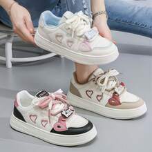 Love Shoes Cute Anti Slip Casual Shoes Cute Platform Fashion Women's Shoes Sneakers - Blanco - Ver 2