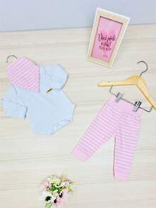 3 Piece Set Emanuelly Bodysuit + Trousers + Bandana (Bib)