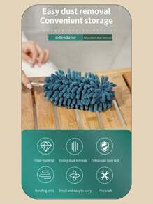 Chenille-Staubwedel zum Reinigen und Staubwischen, die Textur ist weich und angenehm zum Anfassen, verhindert Kratzer beim Fegen von Haushaltsgegenständen, Haushalts-Klimaanlage, Möbel, Reinigungsbürste für Autos, Vielfalt an Farben für einfaches Sortieren