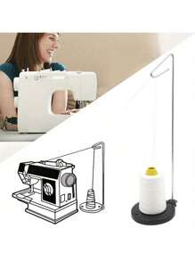Sturdy Portable Sewing Thread Spool Holder With Detachable Thick Base - Ideal For Home And Travel, Compatible With Most Sewing Machines & Thread Stands