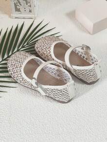 1 Paar Mädchen Gold Ballerinas mit Klettverschluss, komfortable & vielseitige Alltagsballerinas - Gold - Übersicht 4