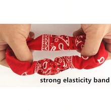 Scrunchie Hair Accessories - Chiffon Hair Scarf Bandana, Scrunchies, Ribbons, Ponytail Holders, And Bow Scrunchies For Women (6PCS) - NO1 - 查看 4