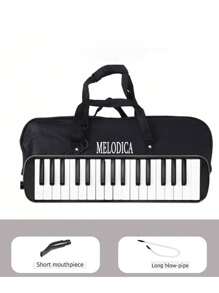 Melodica de 32 teclas con boquilla, instrumento musical de teclado de aire con bolsa de transporte