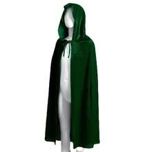 1pc/Festive Rave Party Hooded Velvet Cape Cape Performance Cosplay Costume Props,Halloween - Multicolor - View 5
