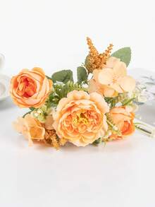 1/3PCS Artificial Peony Flowers Silk Hydrangea Bouquet, Wedding Decoration, Bride Holding Flower Material, Home, Dining Room, Bedroom, Balcony, Vase Decoration, Outdoor Garden, Mother's Day, New Year Decoration