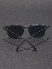 1 Stück Herren Plastik transparente quadratische Vollrahmen Vintage Retro Klassisch nie veraltet Lässig Sonnenbrillen Basic Herren Mode Brillen für Outdoor, Reisen, Urlaub, Golf, Autofahren, Ausgehoutfit Accessoires