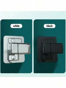1pc No Drill Plastic Hand Shower Bracket, Wall Mount Adjustable Base Bathroom Shower Holder - Multicolor - View 10