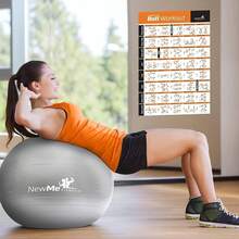 NewMe Fitness Workout Posters Home Gym - Exercise Posters Full Body Workout - Core, Abs,, Glutes & Upper Body Training Program - Stability - View 8