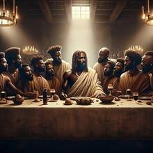 5D 成人钻石画套装 - 最后的晚餐大型 DIY 马赛克艺术，全圆形钻石，手工工艺礼物，家居装饰墙面艺术，让您轻松享受专注于钻石画的时光，无框架 - 彩色 - 查看 2