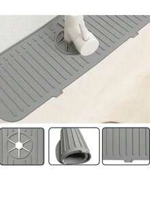 Silicone Faucet Splash Pad Silicone Drainage Pad Faucet Handle Drip Splash Proof Pad Countertop Bathroom Drying Pad Kitchen Bathroom  Restaurant Kitchen Silicone Kitchen Sink Tray With Drainage Spout Kitchen Faucet Sink Splash Guard Silicone Faucet Water Catcher Mat Sink Draining Pad Behind Faucet Rubber Drying Mat For Kitchen & Bathroom