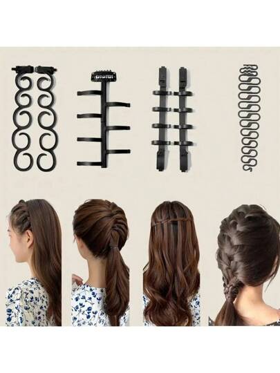 6個入りベストセラー編み込みキット、ヘアアクセサリーには魚の