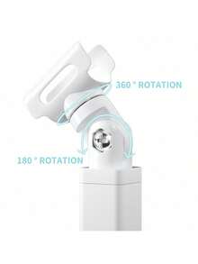 1Pc White Handheld Manicure Word Lamp With Screen Display Bracket 360 Degrees Rotary Multifunctional Rack Stick Nail Tip Heating Lamp Lamp Bracket - White - View 3