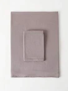 1 pièce Hijab de couleur unie avec ensemble de couvre-chef assorti pour femmes, style simple, mode et polyvalent, foulard de protection solaire avec doublure