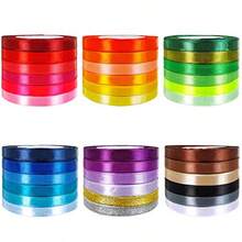 36 Colors 900 Yards Satin Metallic Glitter Ribbons Rolls For Craft Embellish Decorative Ribbons 2 5 Wide For Floral Bouquet Gift Wrapping Bows Wedding Shower Decoration - CoffeeCoral,Grey,Lilac,Purple,White - View 2