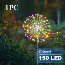 1PC Dandelion Gardening Landscape Outdoor Waterproof Fireworks Light Wedding Decoration Holiday Lawn Light 8 Lighting Modes Household Color, Warm White, White, 60/150/200/240LEDs Multiple Models Available