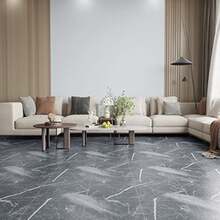 24 Pack Grey Marble Floor Tiles Peel And Stick Waterproof Vinyl Flooring 12''x1 - 1 - 查看 3
