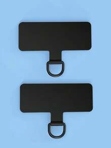 2 Pc Universal Phone Lanyard Patch Metal Slim Phone Strap Accessories - Gold - View 5