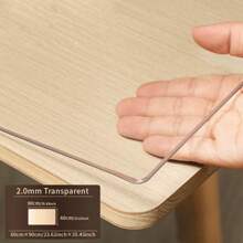 PVC Tablecloth Protector - 2.0mm Thick Clear, & Heat-Resistant Table Cover, Scratch-Proof Polyvinyl Chloride Material, Ideal For Home & Hotel Dining Tables, Coffee Tables, And Kitchen Countertops, Table Protection | Clear Table Cover | Durable PVC Material, Table Covering