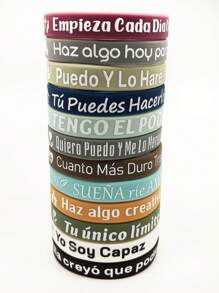Set de 6 piezas/12 piezas de pulseras de silicona con versículos bíblicos inspiradores, diseño multicolor para uso diario y como regalo