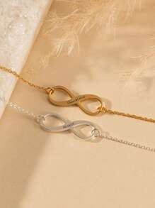 Brățară Infinit din Argint Sterling S925 cu Nume Personalizat - Cadou Personalizat pentru Cupluri, Îndrăgostiți, Soți/Soții, Cele Mai Bune Prieteni și Sine Însăși - Ideală pentru Aniversare, Ziua Îndrăgostiților, Întâlniri Romantice, Aspecte Elegante Zilnice și Suveniruri Atemporale de Dragoste