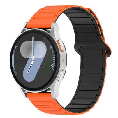 Cinturino magnetico compatibile con Samsung Galaxy Watch 7/6/5/4/FE 40mm 44mm/Galaxy Watch 4 6 Classic 47mm 46mm 43mm 42mm/Watch 5 Pro 45mm/Garmin Vivoactive 6/Vivoactive 5/3/3 Music/Samsung Galaxy Watch 46mm Bands/Gear S3 Frontier, Classic Watch Bands/Galaxy Watch 3 Bands 45mm, 20mm & 22mm Cinturino in silicone sportivo con magnete resistente per Venu Sq 2/Forerunner 55/165/245/645 Donna Uomo