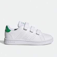 Adidas neo ADVANTAGE 舒適百搭 耐磨 低筒 兒童板鞋 - 白色 - 查看 10